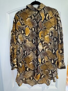 Zara Snake Print Blouse